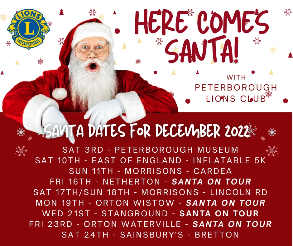 Santa Schedule 2022