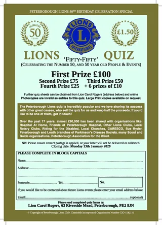Lions Quiz Outer
