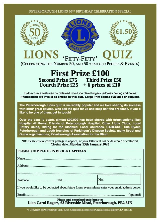 Lions Quiz Outer